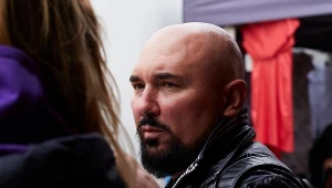 Patryk Vega na planie filmu "Plagi Breslau", fot. Marcin Goleń / Showmax