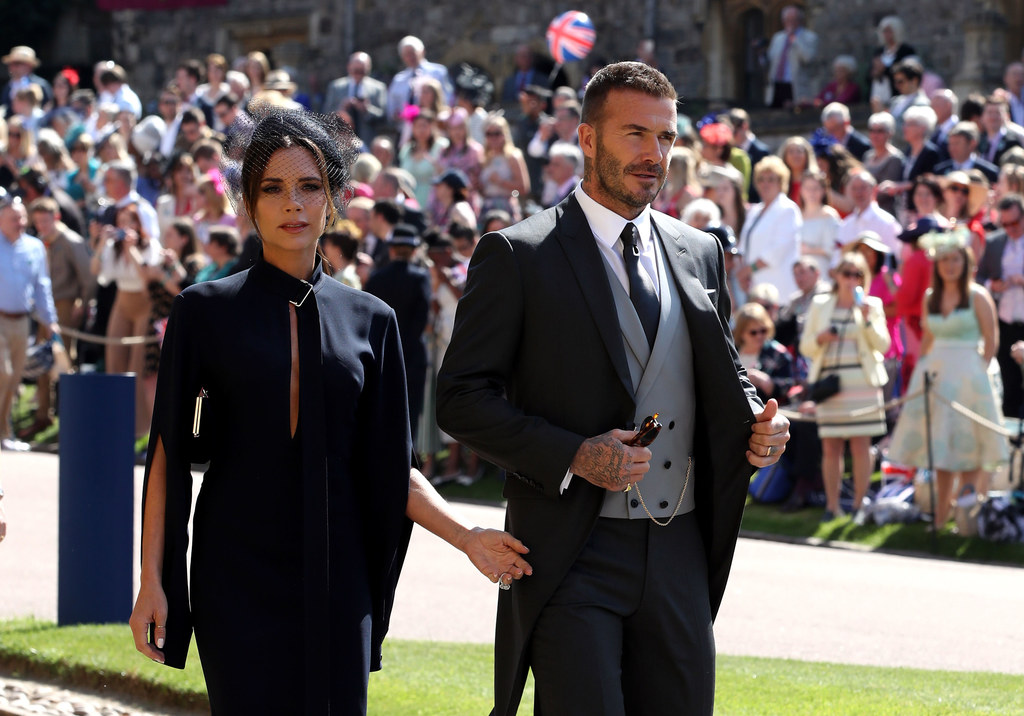 Victoria i David Beckham na ślubie księcia Harry'ego i Meghan Markle