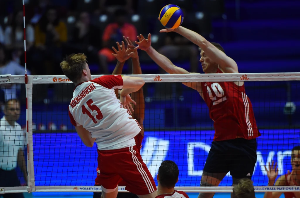 Jakub Kochanowski w meczu z USA Jakub Kochanowski w meczu z USA