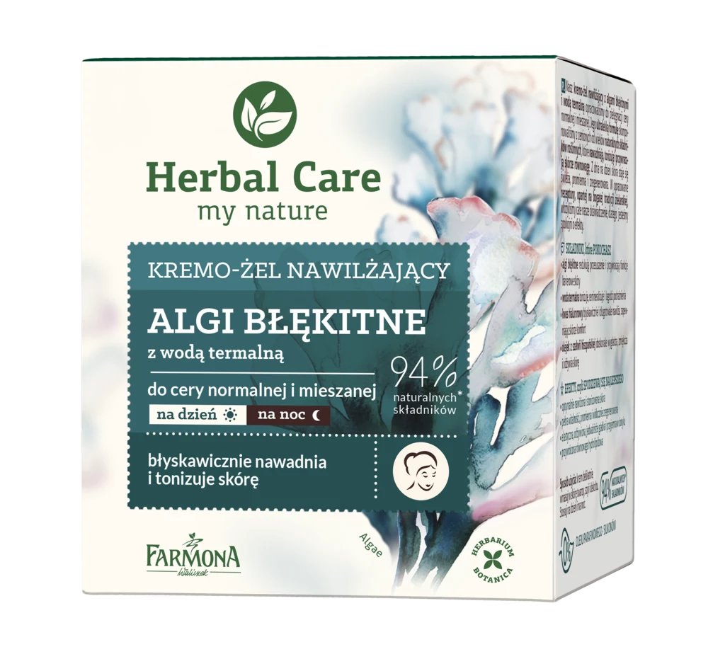 Kremo-żel Herbal Care z algami błękitnymi i wodą termalną