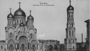 Sobór prawosławny na placu Saskim w Warszawie - symbol rosyjskiego panowania nad Polską w czasie zaborów