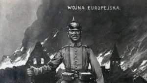 Antyniemiecki plakat z okresu I wojny światowej