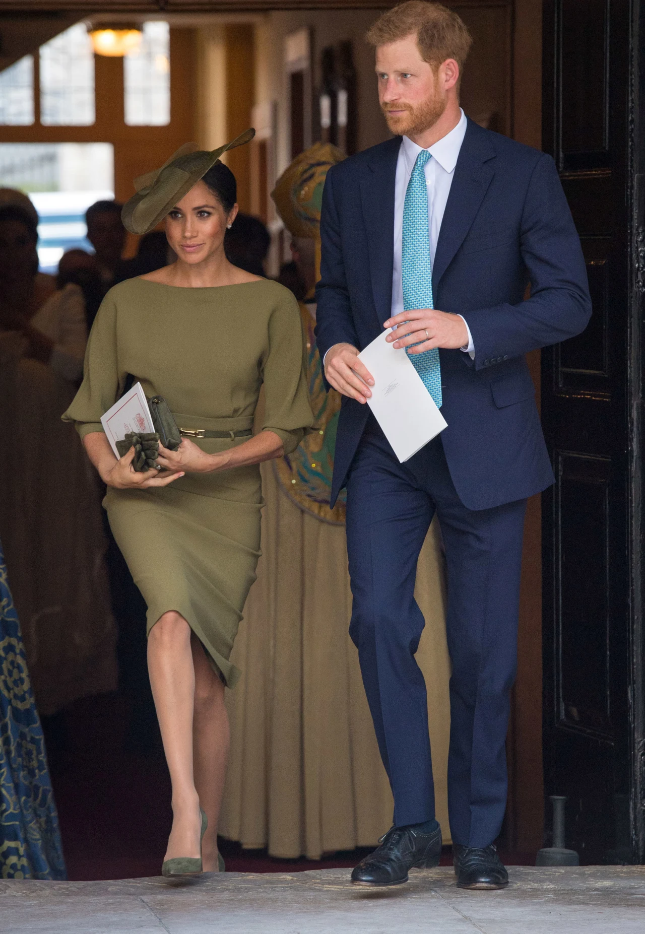 Meghan i Harry na chrzcie Louisa Meghan i Harry na chrzcie Louisa