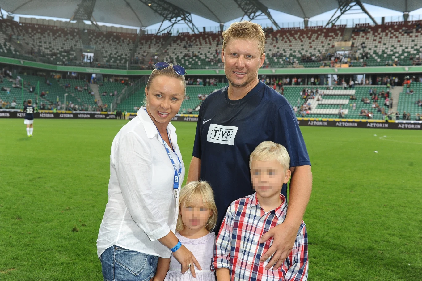 Andrzej i Małgorzata Nejmanowie z dziećmi