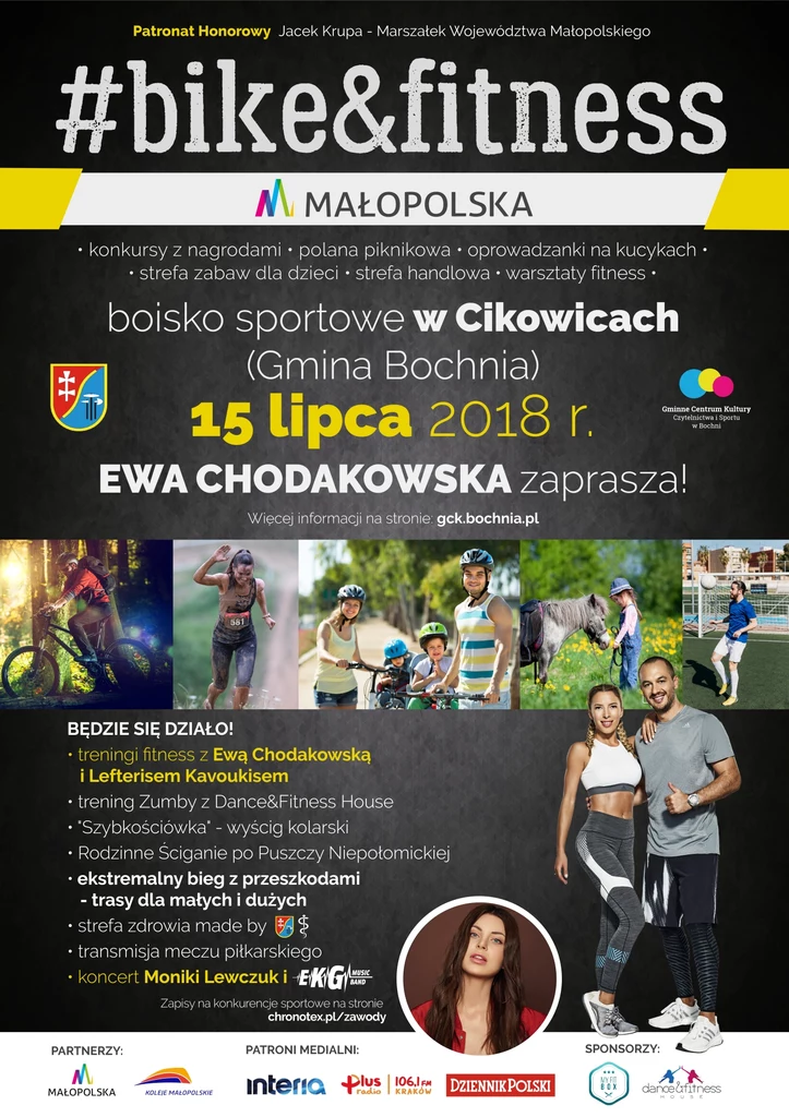 15 lipca zapraszamy na #bike&fitness Małopolska