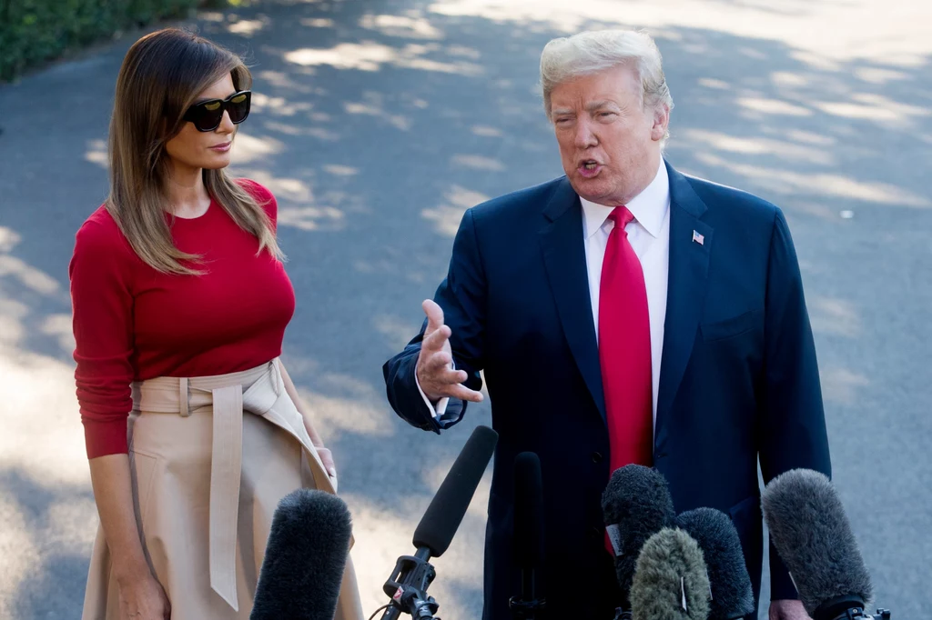 Donald Trump z małżonką Melanią Donald Trump z małżonką Melanią