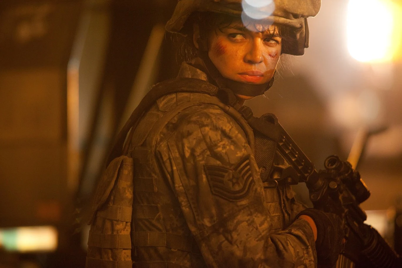 W 2011 roku Rodriguez zagrała marines w filmie akcji "Inwazja: Bitwa o Los Angeles". Produkcja Jonathana Liebesmana opowiadała o inwazji obcych na Ziemię i tytułowym mieście, które staje się ostatnim bastionem ludzkości. Produkcja nie odniosła jednak sukcesu, co utwierdziło aktorkę w przekonaniu, że lepiej wracać do sprawdzonych projektów, niż brać udział w niepewnych przedsięwzięciach, stąd jej występy w kolejnych częściach "Szybkich i wściekłych", "Resident Evil" i "Maczety".