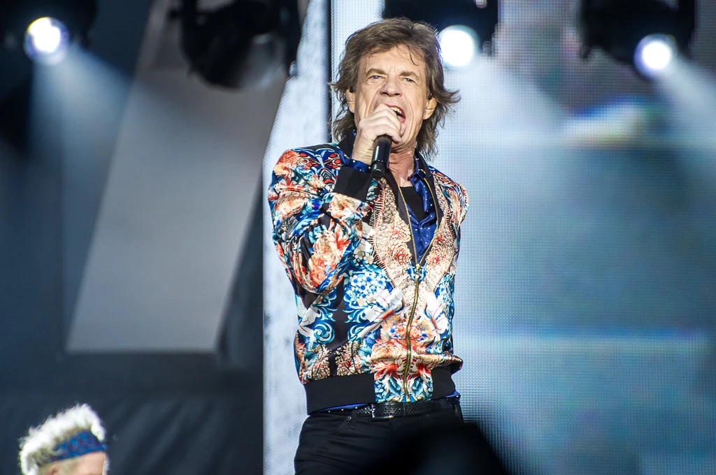 Mick Jagger (The Rolling Stones) na scenie PGE Narodowego w Warszawie