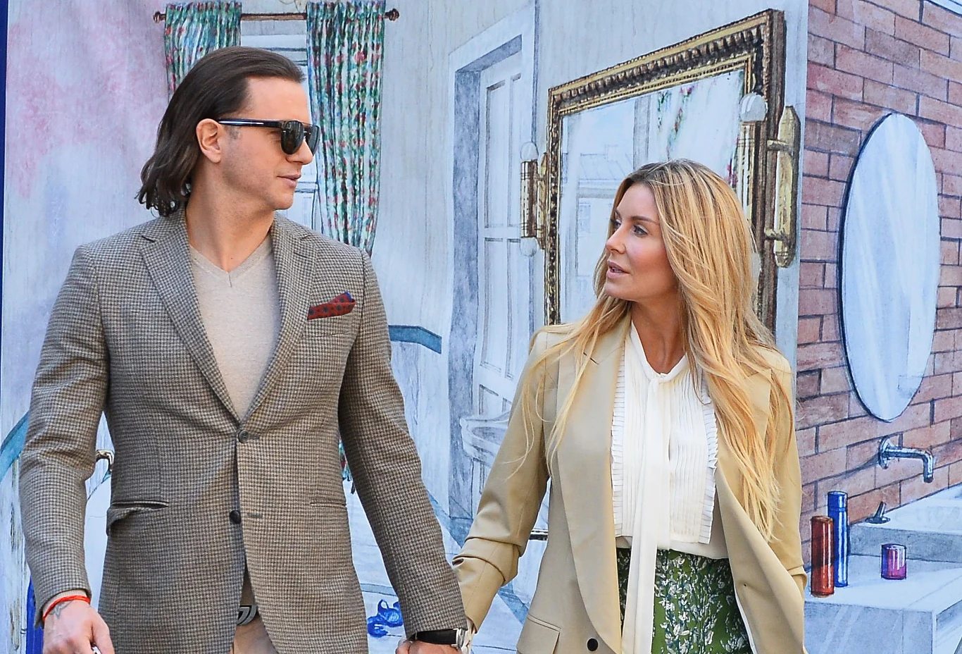 Małgorzata Rozenek - Majdan i Radosław Majdan przed studiem TVN