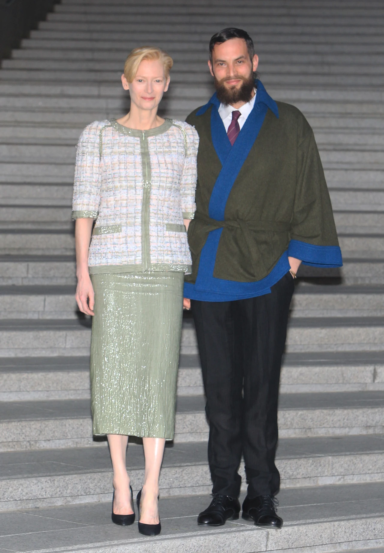 Tilda Swinton z partnerem, Sandrem Koppem Tilda Swinton z partnerem, Sandrem Koppem