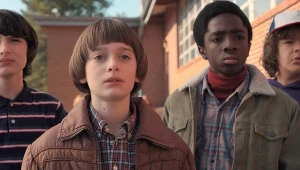 Noah Schnapp (Will), Finn Wolfhard (Mike), Gaten Matarazzo (Dustin) i Caleb McLaughlin (Lucas) - bohaterowie "Stranger Things"