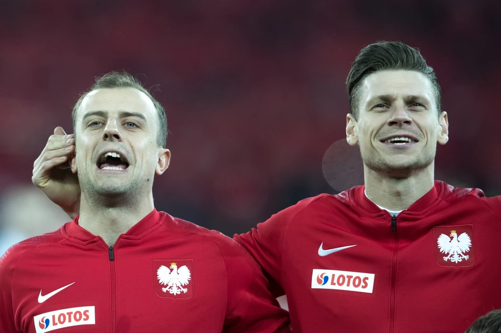 Kamil Grosicki i Łukasz Piszczek przed towarzyskim meczem Polska - Korea Poludniowa na Stadionie Śląskim