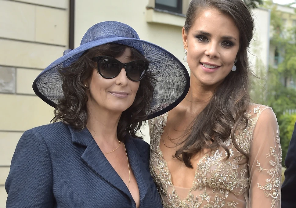 Anna Korcz z córką Anią w dniu jej ślubu