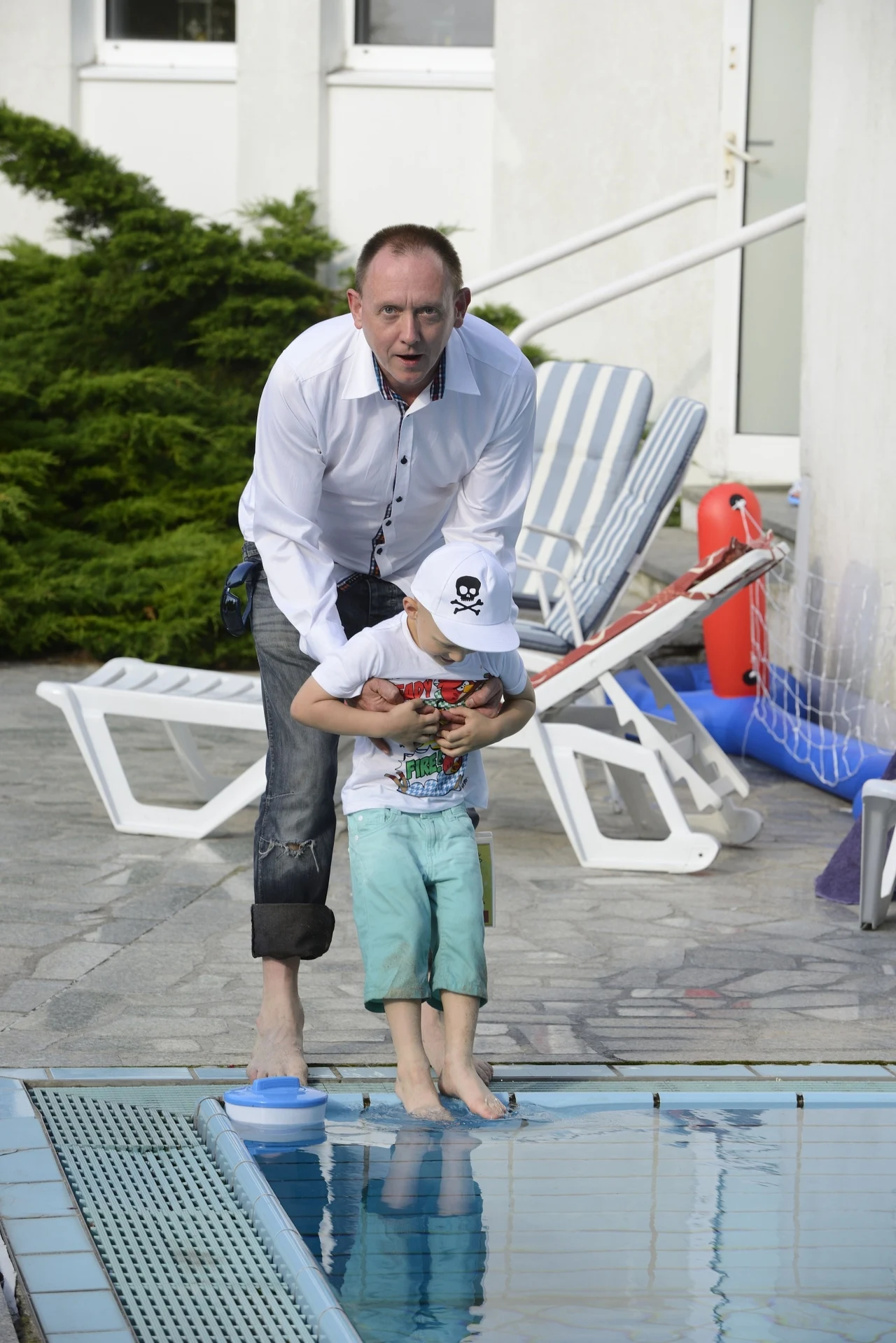 Paweł Burczyk ze swoją pociechą kilka lat temu
