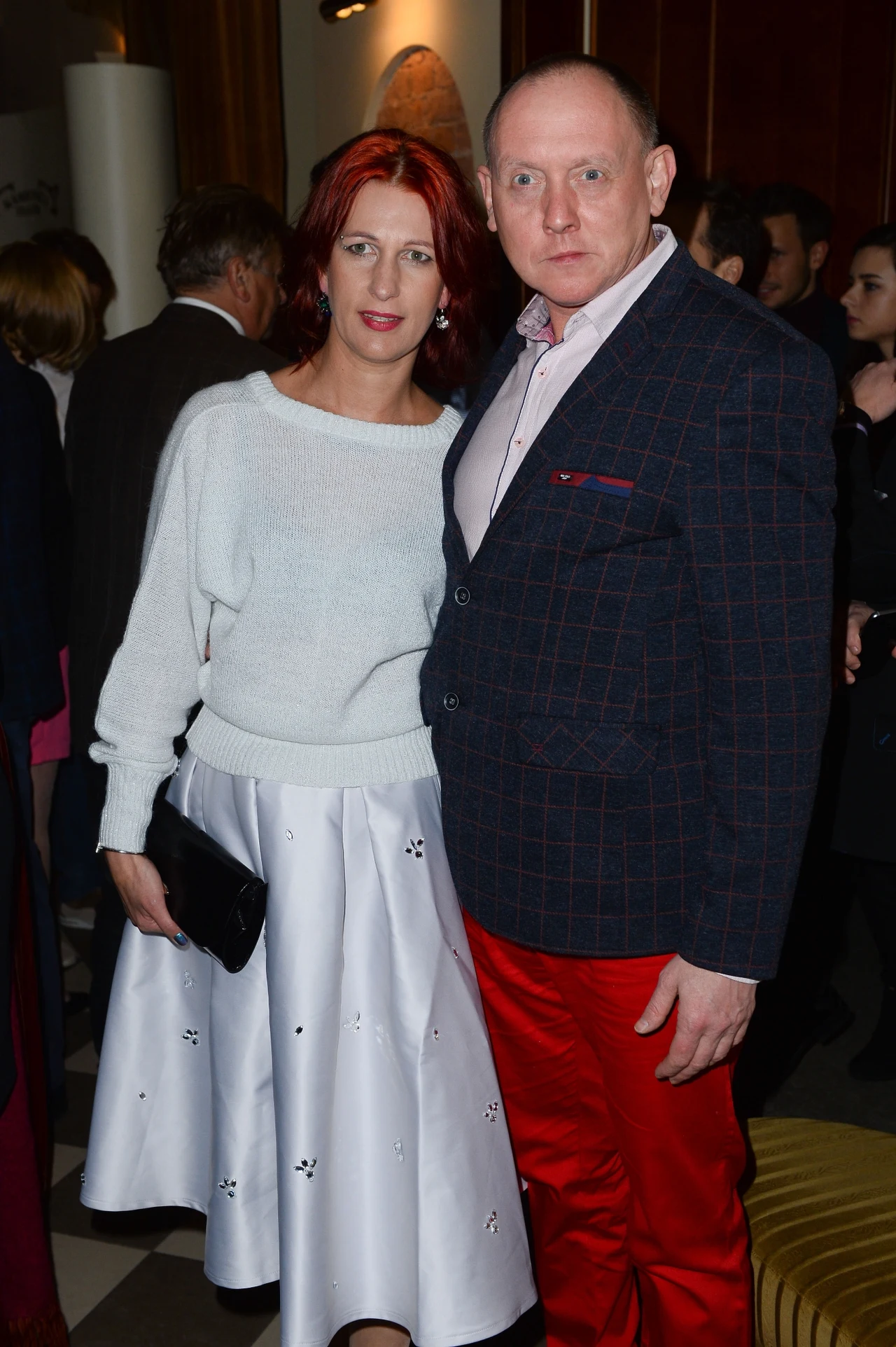 Paweł Burczyk z żoną