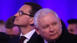 Premier Mateusz Morawiecki i prezes Jarosław Kaczyński