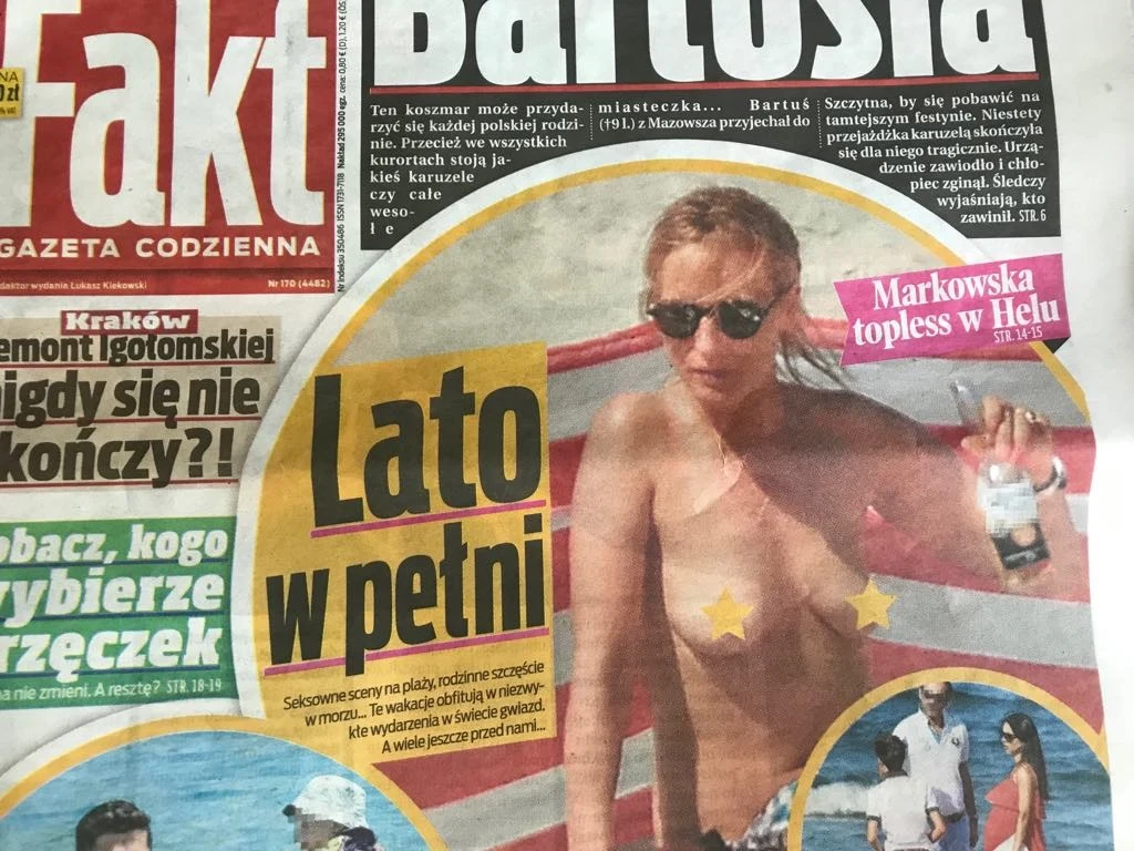 Markowska na okładce najnowszego "Faktu" Markowska na okładce najnowszego "Faktu"