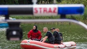 Poszukiwania nastolatków na jeziorze w Wąsoszu 