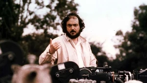 Stanley Kubrick na planie filmu "Barry Lyndon"