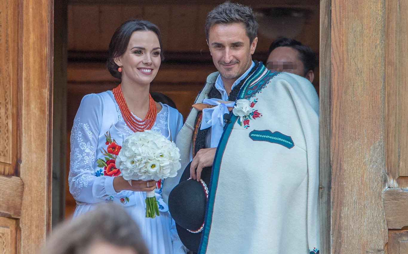 Paulina Krupińska i Sebastian Karpiel-Bułecka w dniu ślubu Paulina Krupińska i Sebastian Karpiel-Bułecka w dniu ślubu