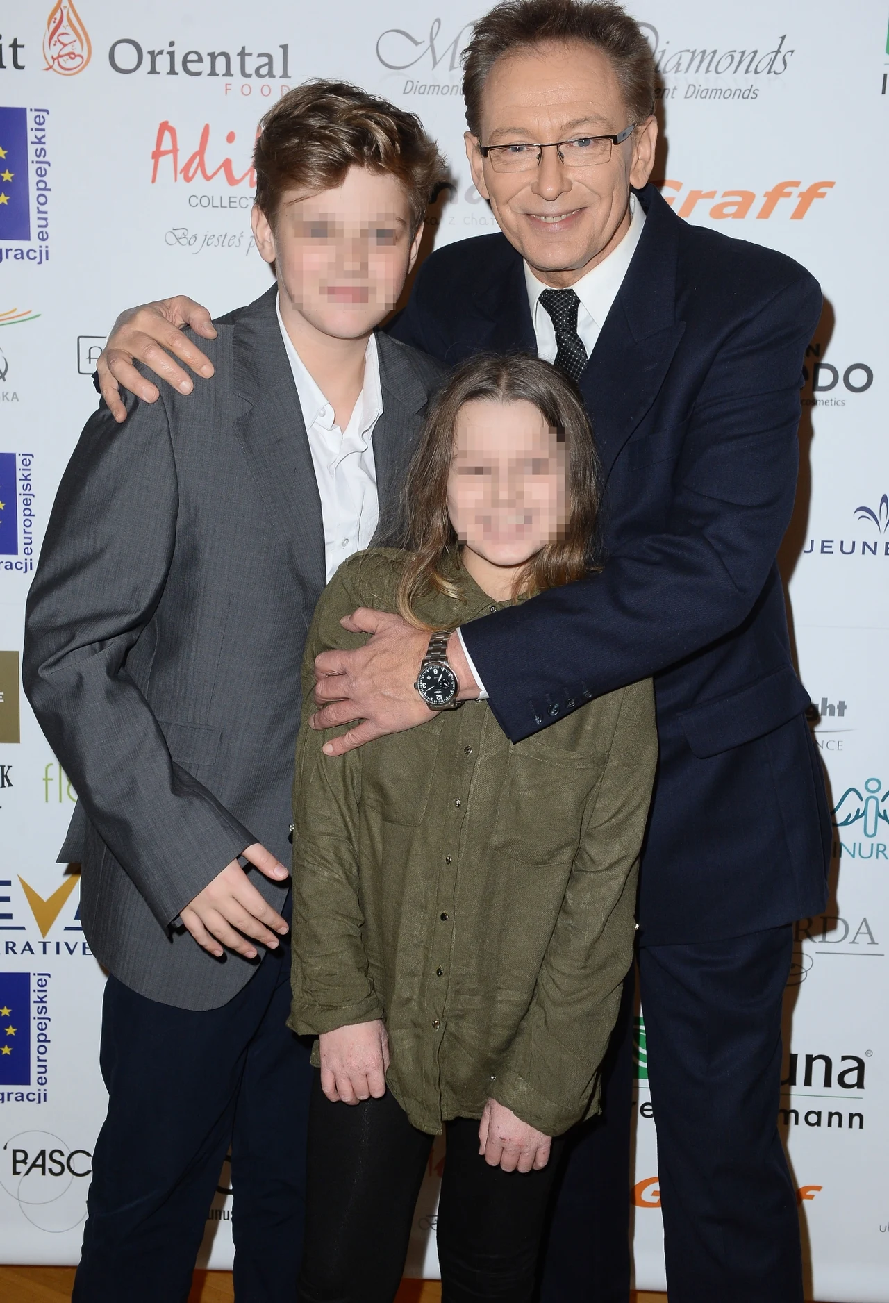 Jacek Borkowski z dziećmi