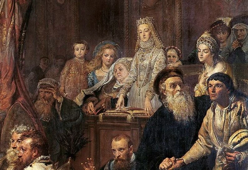 Anna Jagiellonka na obrazie „Unia Lubelska” Jana Matejki Anna Jagiellonka na obrazie „Unia Lubelska” Jana Matejki