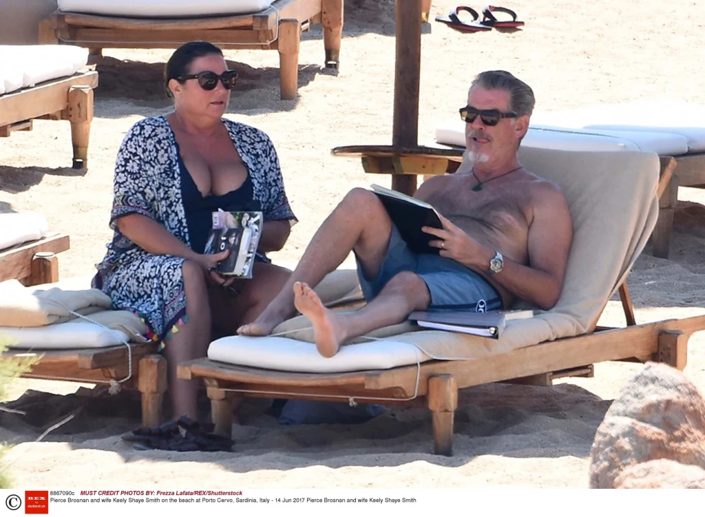 Pierce Brosnan z żoną