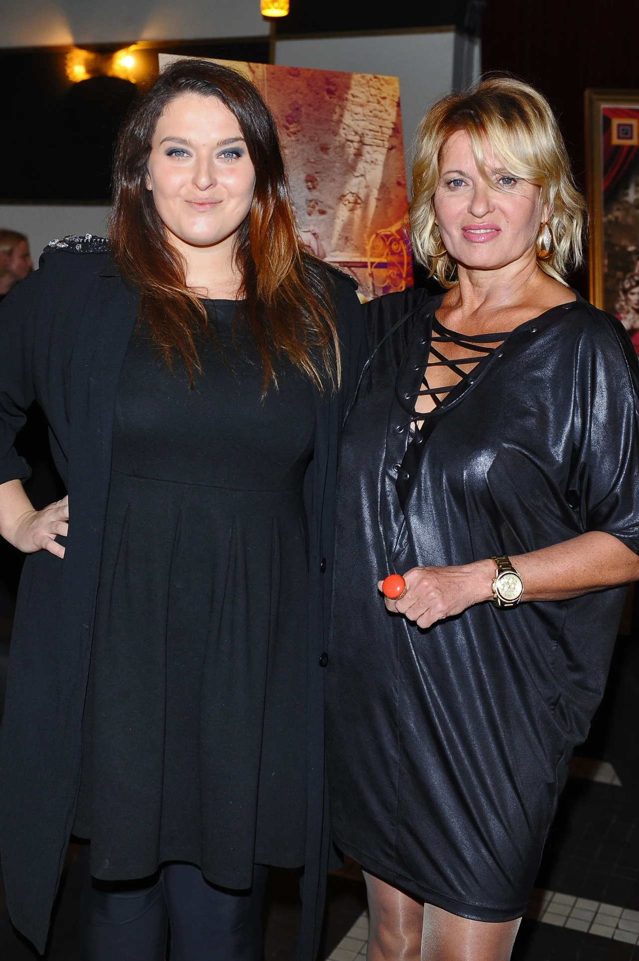 Ewa Kasprzyk z córką Ewa Kasprzyk z córką