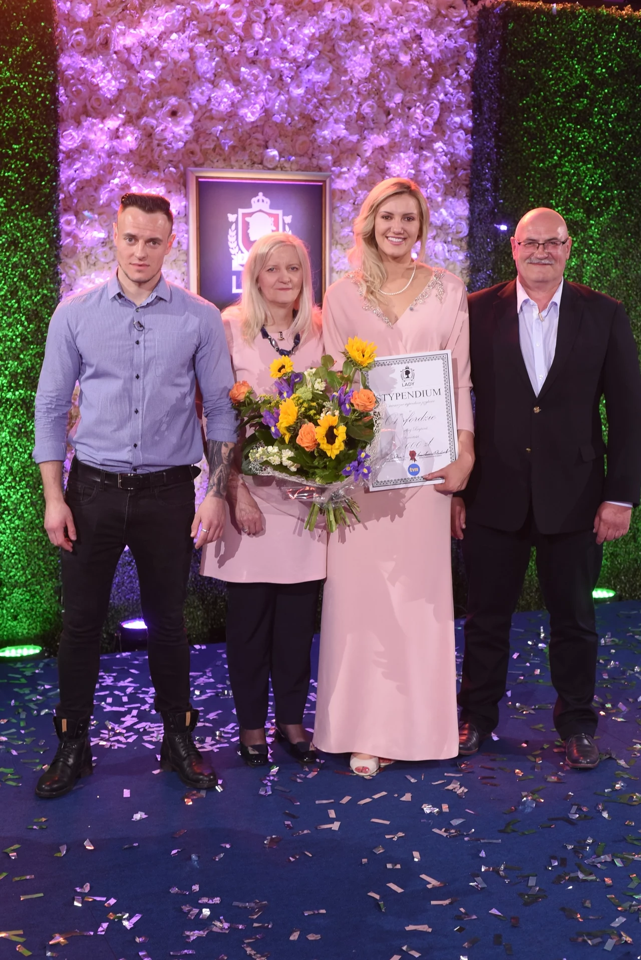 Magdalena Lubacz z rodziną Magdalena Lubacz z rodziną