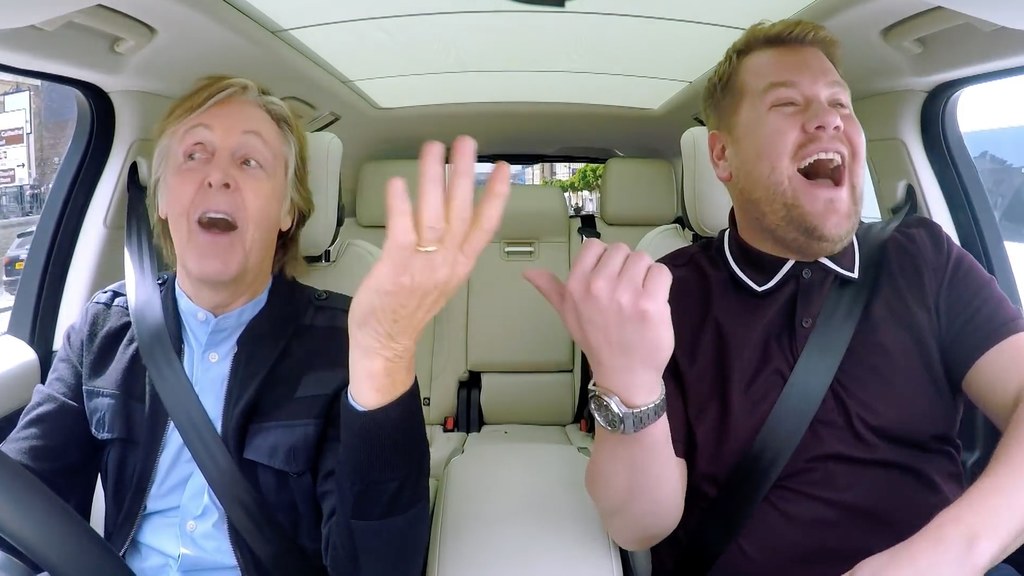 Paul McCartney i James Corden w "Carpool Karaoke"