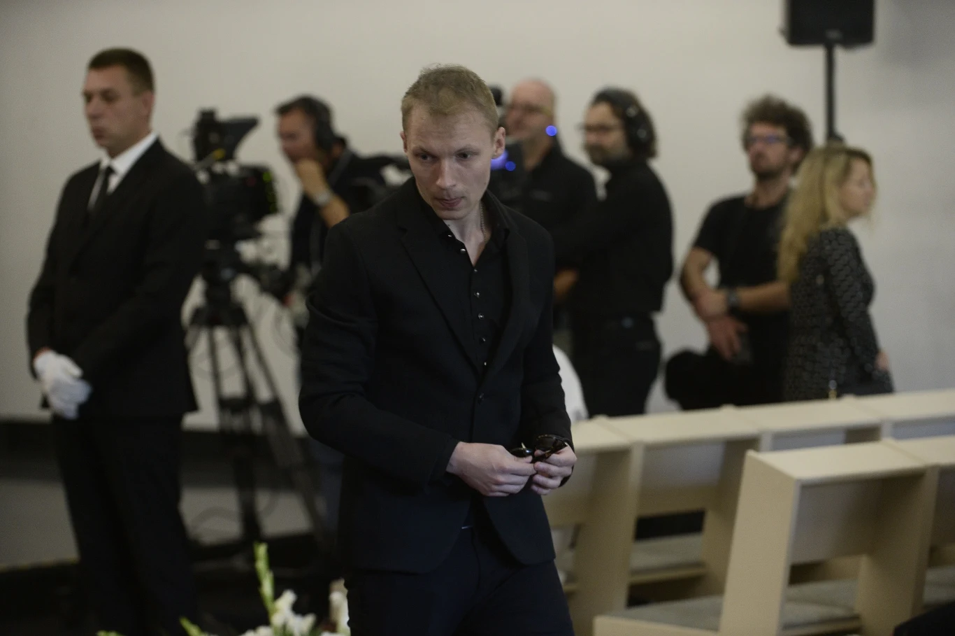 Igor Herbut na pogrzebie Kory