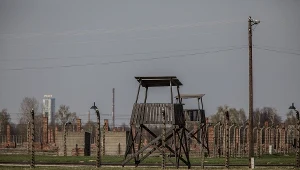 Na zdjęciu niemiecki obóz koncentracyjny Auschwitz-Birkenau II