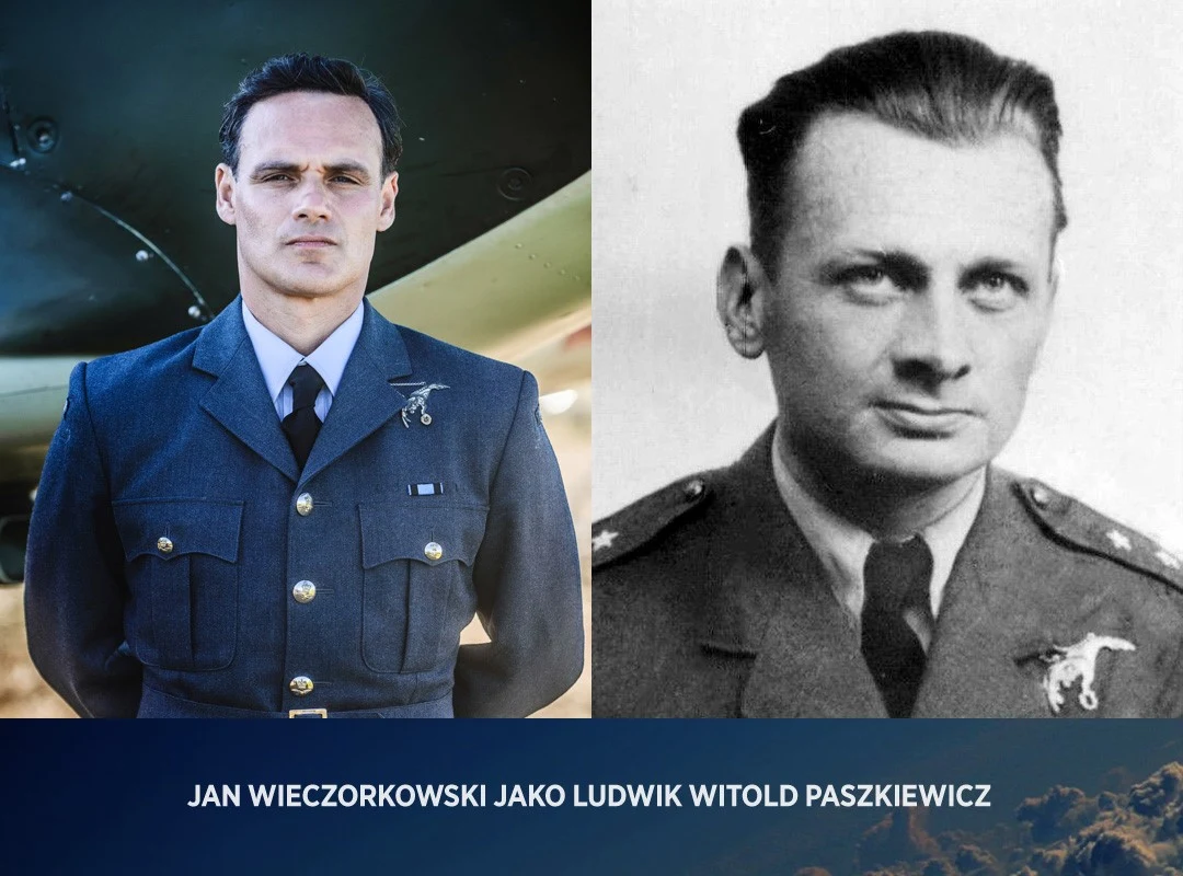 W skład Dywizjonu 303 wchodzi grupa asów przestworzy, takich jak: Zdzisław Krasnodębski (Maciej Marczewski), Witold "Tolo" Łokuciewski (Antoni Królikowski), Ludwik Witold Paszkiewicz (Jan Wieczorkowski), Czech - Josef František (Maciej Cymorek) oraz Mirosław Ferić - pseudonim "Ox" (Krzysztof Kwiatkowski).