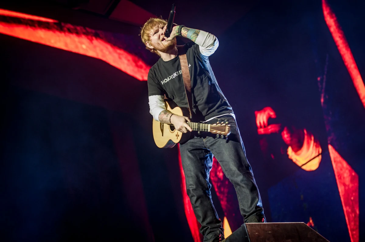 Ed Sheeran na koncercie w Warszawie Ed Sheeran na koncercie w Warszawie
