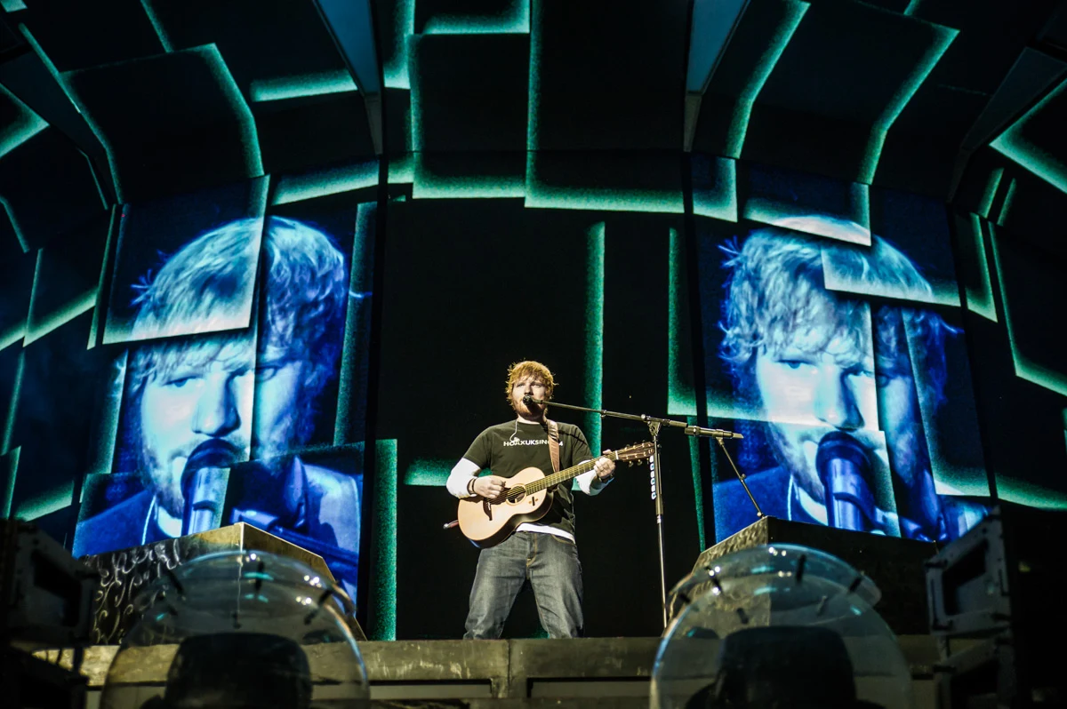 Ed Sheeran na koncercie w Warszawie Ed Sheeran na koncercie w Warszawie