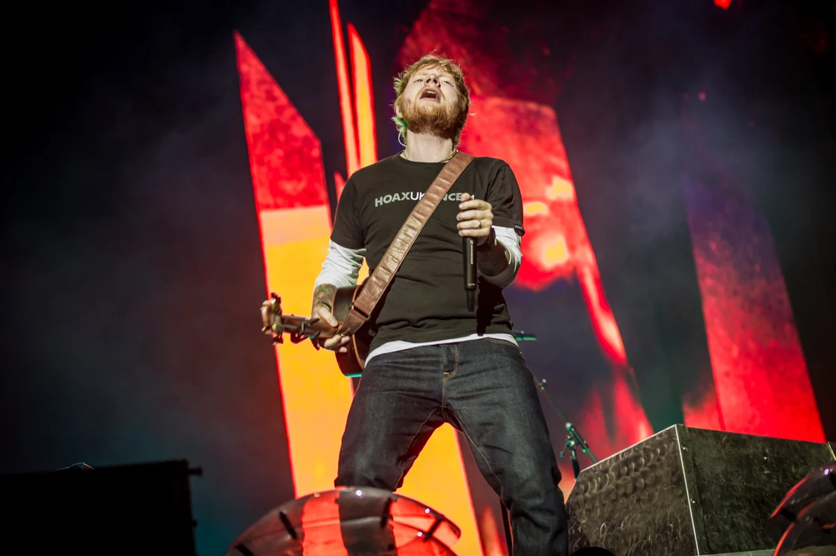 Ed Sheeran na koncercie w Warszawie Ed Sheeran na koncercie w Warszawie