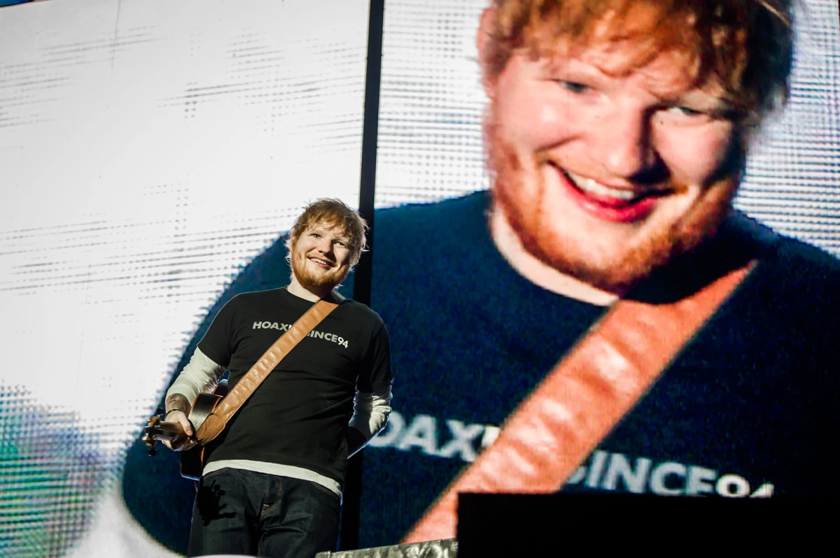 Ed Sheeran na koncercie w Warszawie Ed Sheeran na koncercie w Warszawie