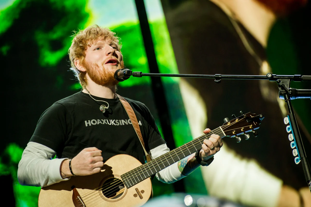 Ed Sheeran na koncercie w Warszawie Ed Sheeran na koncercie w Warszawie