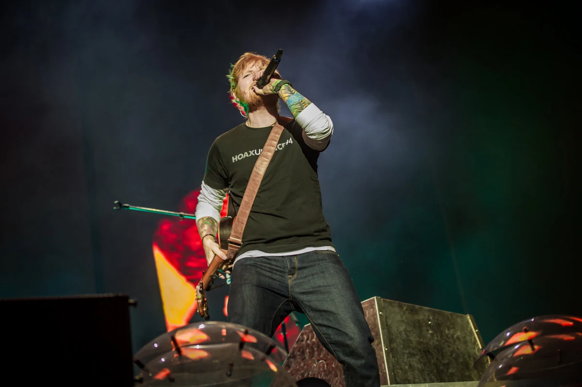 Ed Sheeran na koncercie w Warszawie Ed Sheeran na koncercie w Warszawie