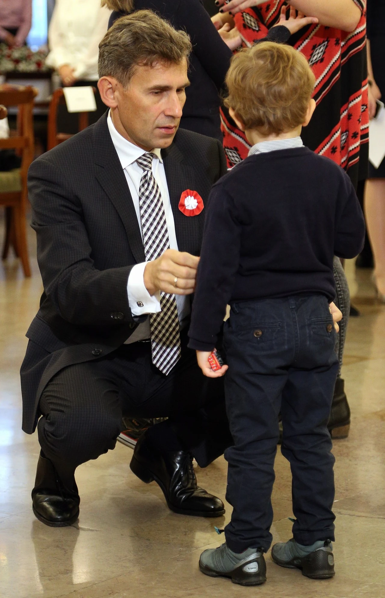 Robert Korzeniowski z synem