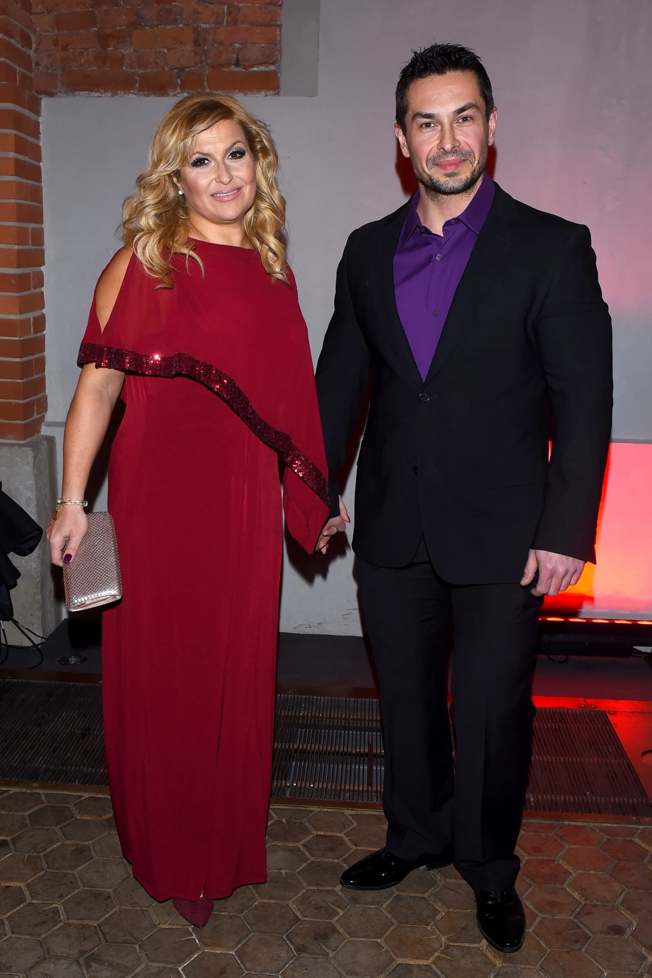 Katarzyna Skrzynecka z mężem, Marcinem Łopuckim Katarzyna Skrzynecka z mężem, Marcinem Łopuckim