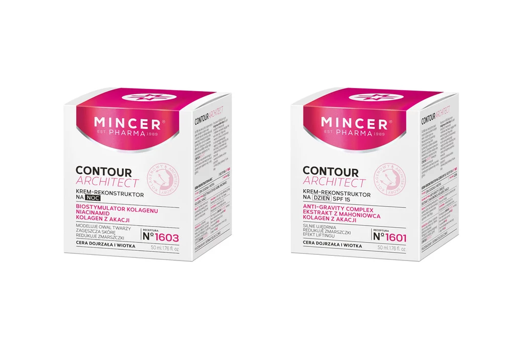 Mincer Pharma: N°1601 i N°1603 Contour Architect 