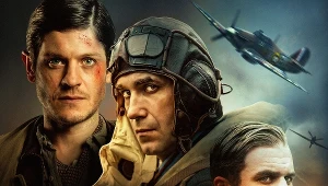 Iwan Rheon i Marcin Dorociński na plakacie filmu "303. Bitwa o Anglię"