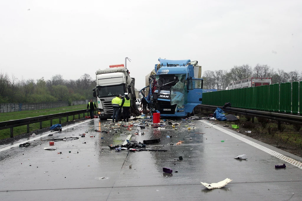 Rośnie liczba wypadków na autostradach