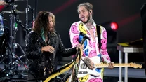 Steven Tyler z Aerosmith na scenie z Post Malone