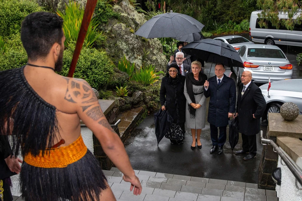 Andrzej Duda z małżonką w Nowej Zelandii Andrzej Duda z małżonką w Nowej Zelandii