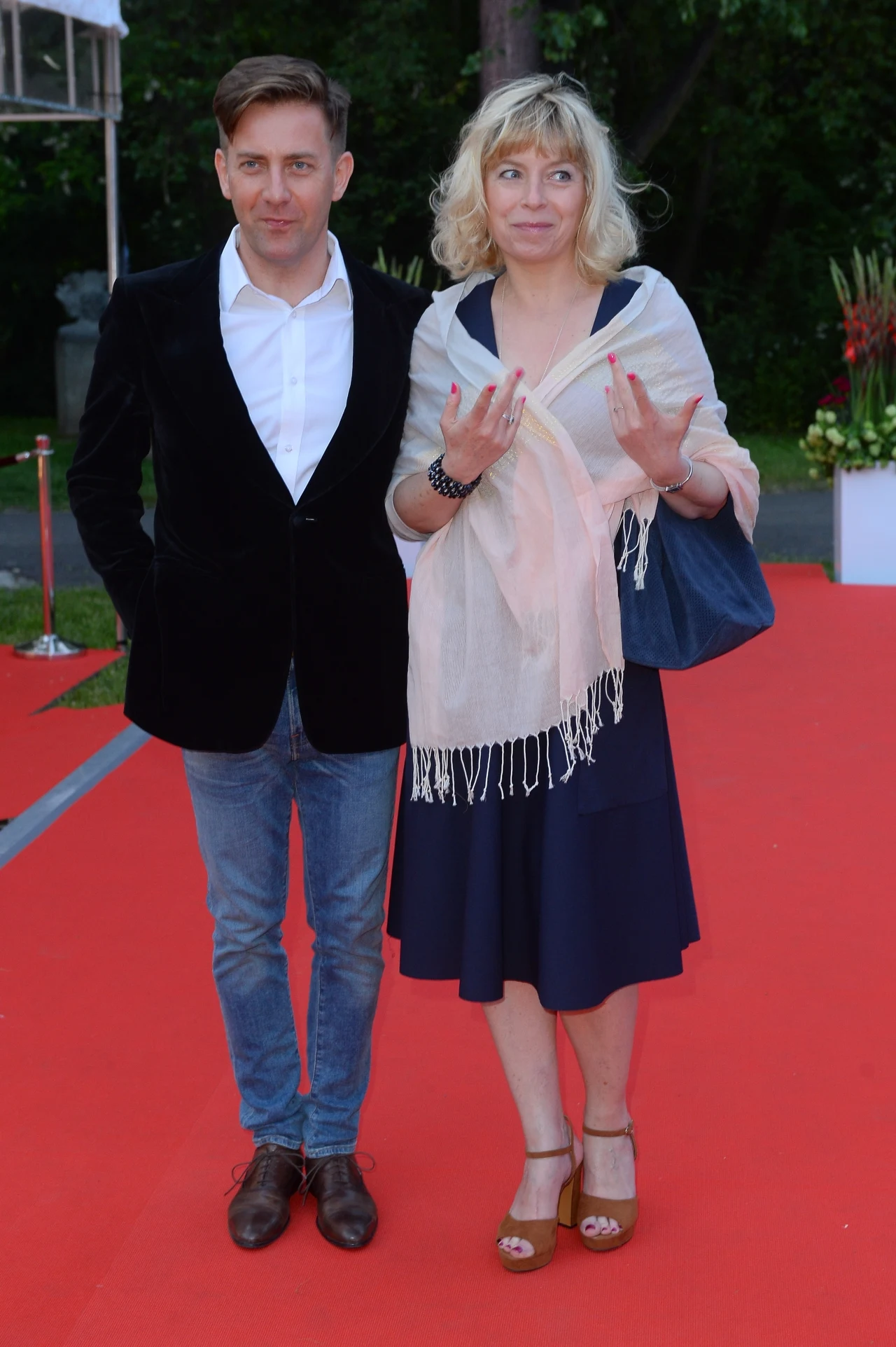 Rafał Królikowski z żoną Rafał Królikowski z żoną