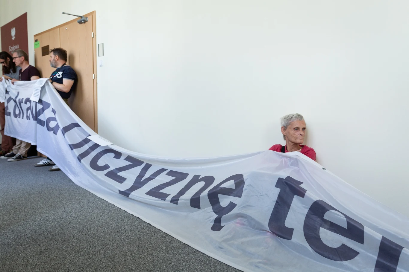 Protest w siedzibie KRS