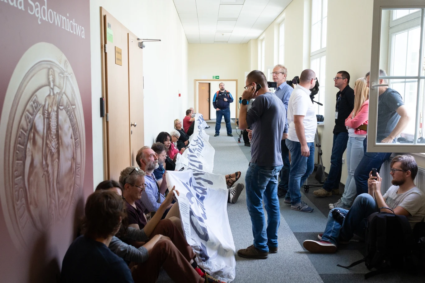 Protest w siedzibie KRS