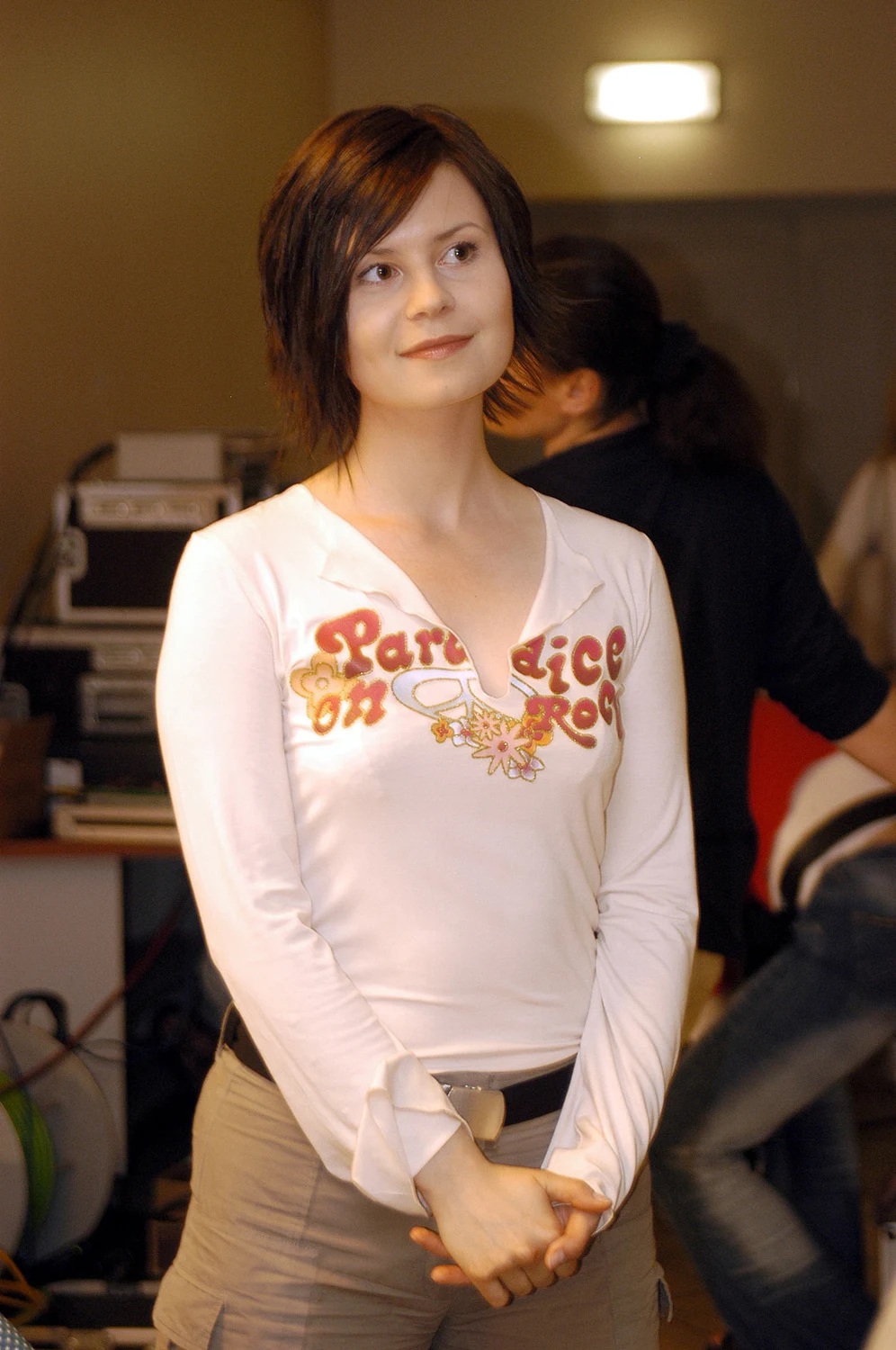 Magdalena Kumorek na planie zdjęciowym, 2003 rok Magdalena Kumorek na planie zdjęciowym, 2003 rok